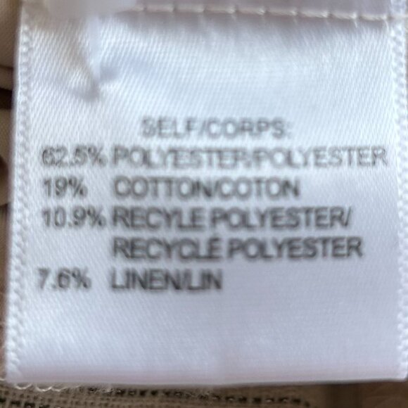 Nwot Modern Works shorts in beige and gray strips women's size large - Picture 8 of 8